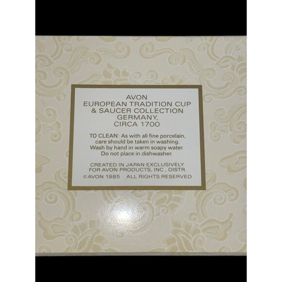 1985 Avon Tradition Cup and Saucer Collection Germany Circa 1700 - Picture 12 of 13